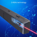 Deli 2.4GHz Laser Page Turning Pen Rechargeable Speech Projector Pen, 2802PL (White), 2802PL (Black), 2802L (White), 2802L (Black)