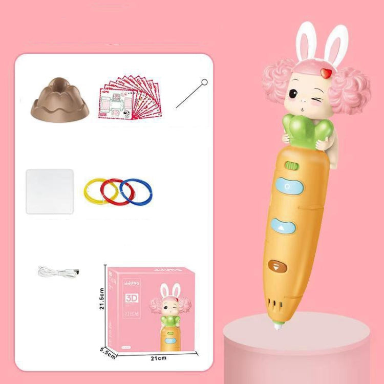 Stereo Painting Graffiti Low Temperature Wireless 3D Printing Pen For Children, Colorful Box