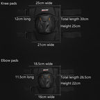SULAITE Motorcycle Riding Equipment Protective Gear Off-Road Riding Anti-Fall Protector, Elbow Pad, Knee Pads+Elbow Pad