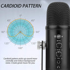 BM-86 USB Condenser Microphone Voice Recording Computer Microphone Live Broadcast Equipment Set, Cantilever Bracket Set, Standard+Small Blowout Prevention Net