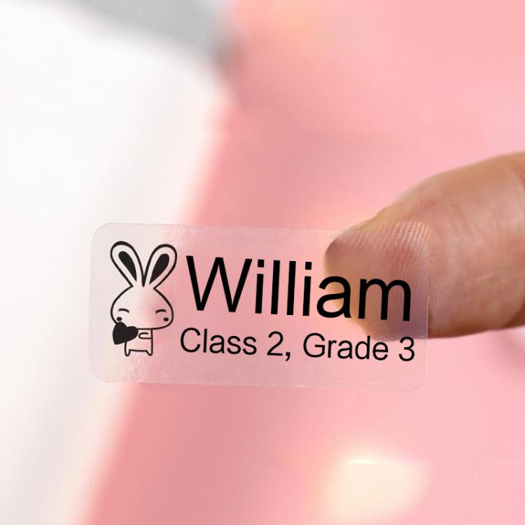 Thermal Label Paper Cosmetic Sticker Bottled Name Sticker For NIIMBOT D11 Printer, Transparent Sticker, Love, Cute Paradise, Birds and Flowers