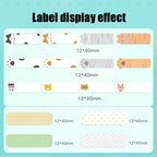 Thermal Label Paper Cosmetic Sticker Bottled Name Sticker For NIIMBOT D11 Printer, Transparent Sticker, Love, Cute Paradise, Birds and Flowers