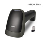 Deli  Wired And Wireless Scanner Drugstore Supermarket Catering Logistics Cash Register Scanner, 14882 (Black), 14882 (White), 14882W (Black), 14882W (White)