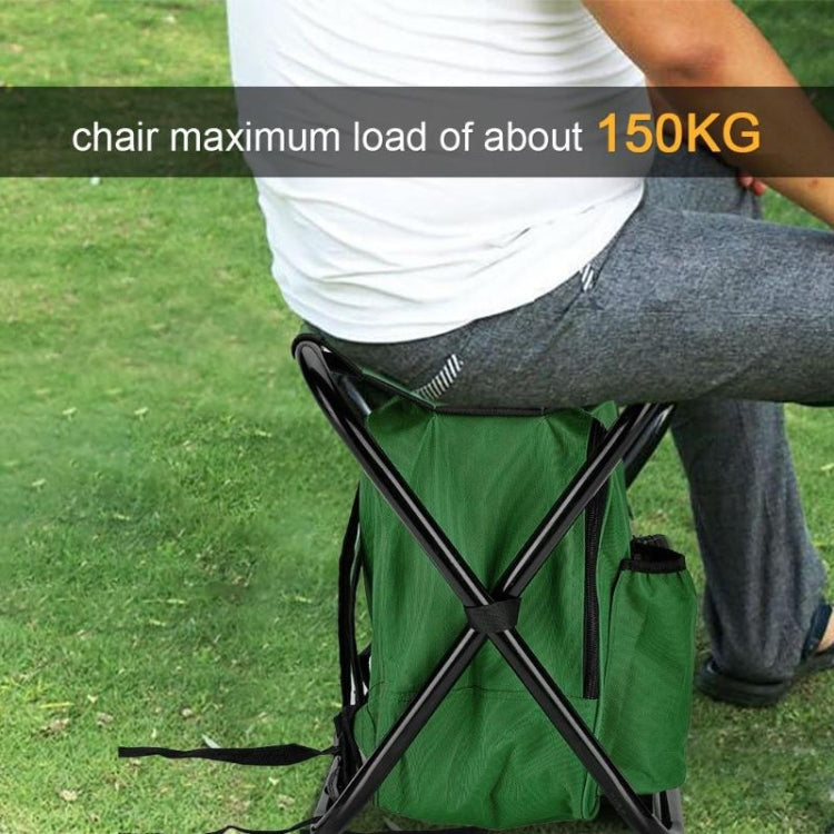 Multifunctional Folding Stool Portable Ice Pack Stool Lightweight Outdoor Stool, Outdoor Stool(Blue), Outdoor Stool(Green), Outdoor Stool(Black)