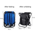 Multifunctional Folding Stool Portable Ice Pack Stool Lightweight Outdoor Stool, Outdoor Stool(Blue), Outdoor Stool(Green), Outdoor Stool(Black)