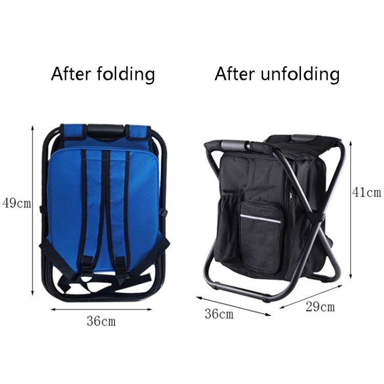 Multifunctional Folding Stool Portable Ice Pack Stool Lightweight Outdoor Stool, Outdoor Stool(Blue), Outdoor Stool(Green), Outdoor Stool(Black)