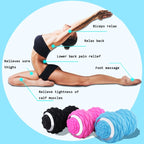 Massage Fitness Electric Silicone Massage Ball Muscle Relaxation Fascia Ball Peanut Shape Yoga Ball, Blue, Black, Rose Red