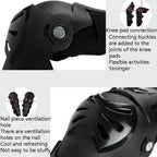 SULAITE Outdoor Sports Protective Gear Motocross Riding Motorsport Elbow Knee Pads, Free Size