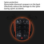 SULAITE Children Skating Back Protector Chest Protector Spine Protector Night Reflective Armor Child Riding Armor, S, M, L
