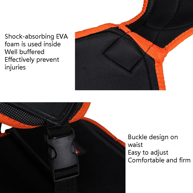 SULAITE Children Skating Back Protector Chest Protector Spine Protector Night Reflective Armor Child Riding Armor, S, M, L