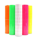 A400 3 PCS Color Coding Paper Supermarket Price Label Paper, Double Red line, Red, Yellow, Green, Pink, Pure White
