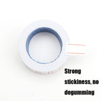 A400 3 PCS Color Coding Paper Supermarket Price Label Paper, Double Red line, Red, Yellow, Green, Pink, Pure White