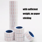 A400 3 PCS Color Coding Paper Supermarket Price Label Paper, Double Red line, Red, Yellow, Green, Pink, Pure White