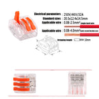 10 PCS VSE-413W Plastic Terminal Home Wiring Terminal Wire Connector, VSE-413W