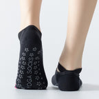 Professional Yoga Socks Non-Slip Five-Finger Split Toe Strap Ballet Dance Cotton Socks, One Size
