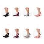 1 Pair Five-Finger Cross-Lace Yoga Cotton Socks Fashion Non-Slip Sports Dance Socks, One Size
