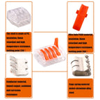 10 PCS VSE-415W Wire Connector Transparent Terminal, VSE-415W