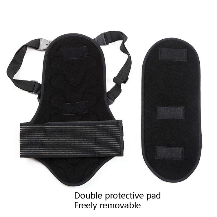 SULAITE Ski Thickening Outdoor Sports Spine Protection Detachable Fits The Human Body Thickening Protective Gear, S, M, L, XL