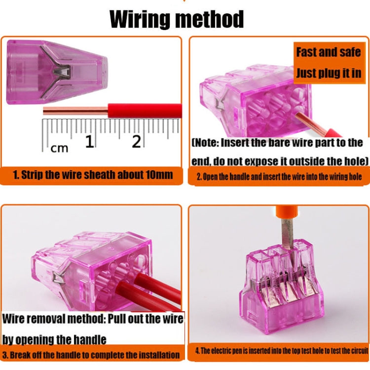 10 PCS VSELE VSE-106C Wire Connector Plug-In Terminal