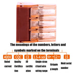 10 PCS VSELE VSE-606A Four-Hole Multi-Function Terminal Block Wire Quick Connector