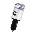 JO-6291 Negative Ion Car Sterilizing Air Purifier Mobile Phone High-Speed Charging Dual USB Cigarette Lighter, JO-6291 Mysterious Silver, JO-6291 Tyrant Gold