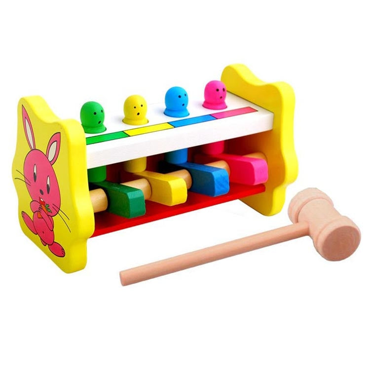 Hitting Wood Stick Game Animal Wooden Children Early Education Intelligence Toy, Hitting Wood Stick Game