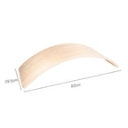 Children Educational Sense Integration Training Seesaw Sports Game Wooden Balance Board Yoga Practice Bending Board, Wood Color, Natural Beech