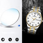 FNGEEN 7811 Middle-aged and Elderly Men Large Digital Dial Quartz Watch