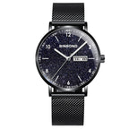 BINBONG B3820 Men Simple Luminous Quartz Watch Student Trendstarry Starry Sky Pattern Watch