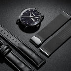 BINBONG B3820 Men Simple Luminous Quartz Watch Student Trendstarry Starry Sky Pattern Watch