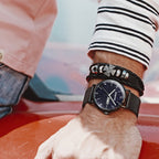 BINBONG B3820 Men Simple Luminous Quartz Watch Student Trendstarry Starry Sky Pattern Watch