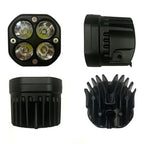 40W Yellow Light Motorcycle LED Spotlight Headlight Car Front Bumper Light Off-Road Vehicle Modified Roof Light, Yellow Light