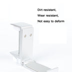 Headphone Bracket Internet Cafe Monitor Earphone Hanger Desktop Earphone Display Stand, Lock Clip Type (Silver)