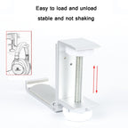 Headphone Bracket Internet Cafe Monitor Earphone Hanger Desktop Earphone Display Stand, Lock Clip Type (Silver)