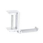 Headphone Bracket Internet Cafe Monitor Earphone Hanger Desktop Earphone Display Stand, Lock Clip Type (Silver)