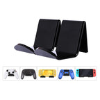 3 PCS Stick-On Headset Bracket Wall-Mounted Gamepad Bracket, Black, Transparent