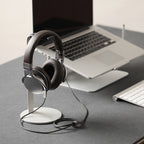 Aluminum Alloy Headphone Holder H-Stand Headphone Display Stand Headphone Storage Rack, Black, Dark Gray, Silver