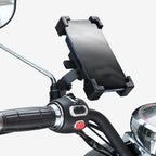 WHEEL UP Bicycle Automatic Bracket Motorcycle Mobile Phone Bicycle Navigation Rack, Upgrade-handlebar, Upgrade-Rearview Mirror