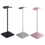 D6 Headset Aluminum Alloy Earphone Holder Internet Cafe Computer Headphone Hanger Display Shelf, Black, Silver Gray, Rose Gold
