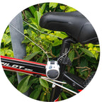 Portable Bicycle Motorcycle Anti-Theft Lock Telescopic Wire Lock Cartoon Cow Password Lock, Cow Password Lock(Black), Cow Password Lock(Silver)
