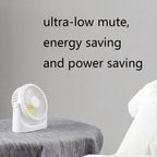 JD-Q1 Office Student Dormitory Mini Silent USB Fan, White, Pink, Black
