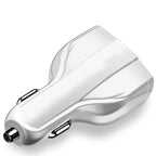 2 PCS QC3.0 Fast Charge Car Charger 3.5A Dual USB With Type-C Interface Output Car Charger, Black, White