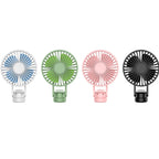 F1 USB Portable Lazy Hanging Neck Fan Mini Folding Handheld Fan, White, Pink, Green, Black