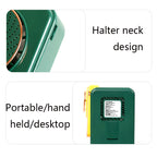 SHC-S03 USB Desktop Leafless Outdoor Sports Portable Lazy Hanging Neck Fan, Pink, Yellow
