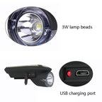Night Riding Bicycle Light Headlight USB Charging Riding Glare Flashlight, Night Riding Bicycle Light