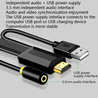 JH HV10 1080P HDMI to VGA Cable Projector TV Box Computer Notebook Industrial Display Adapter Cable, 1m, 2m, 3m, 5m, 10m