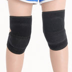 Children Sponge Thickened Knee Pads Sports Dancing Anti-Fall Protective Gear, Specification: M  (Rose Red), S (Black), M (Black), S (Sky Blue), M (Sky Blue), S (Rose Red), M  (Rose Red)