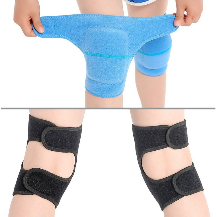 Children Sponge Thickened Knee Pads Sports Dancing Anti-Fall Protective Gear, Specification: M  (Rose Red), S (Black), M (Black), S (Sky Blue), M (Sky Blue), S (Rose Red), M  (Rose Red)