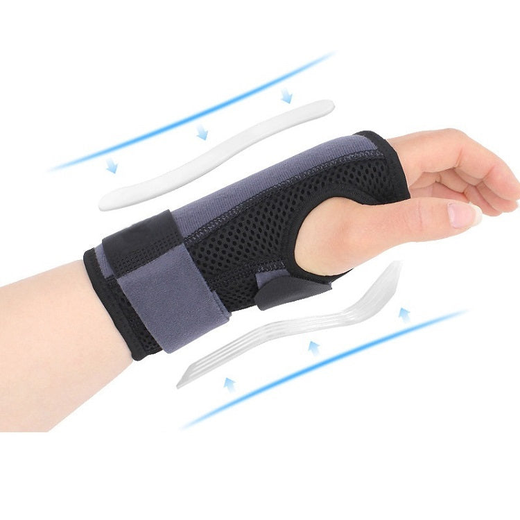Two-Way Compression Stabilized Support Plate Wrist Brace Fracture Sprain Rehabilitation Wrist Brace, Specification: Right Hand S (Black), Left Hand S (Black), Right Hand S (Black), Left Hand M (Black), Right Hand M (Black), Left Hand L (Black)         ...