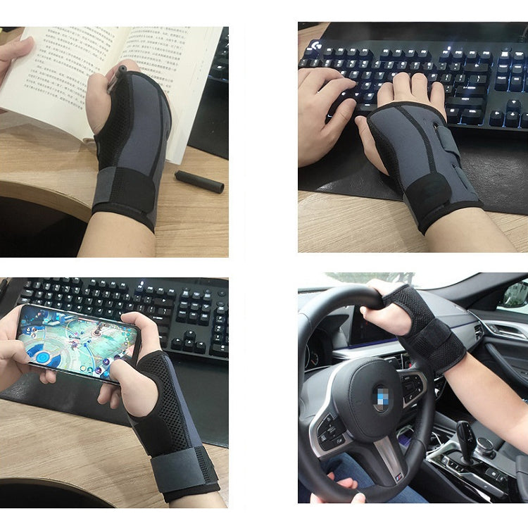 Two-Way Compression Stabilized Support Plate Wrist Brace Fracture Sprain Rehabilitation Wrist Brace, Specification: Right Hand S (Black), Left Hand S (Black), Right Hand S (Black), Left Hand M (Black), Right Hand M (Black), Left Hand L (Black)         ...